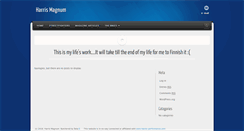 Desktop Screenshot of harrismagnum.com